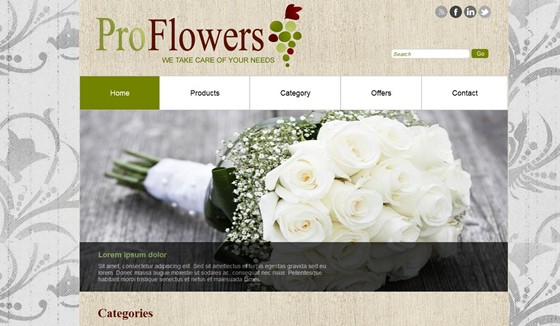 Websites: Floral design